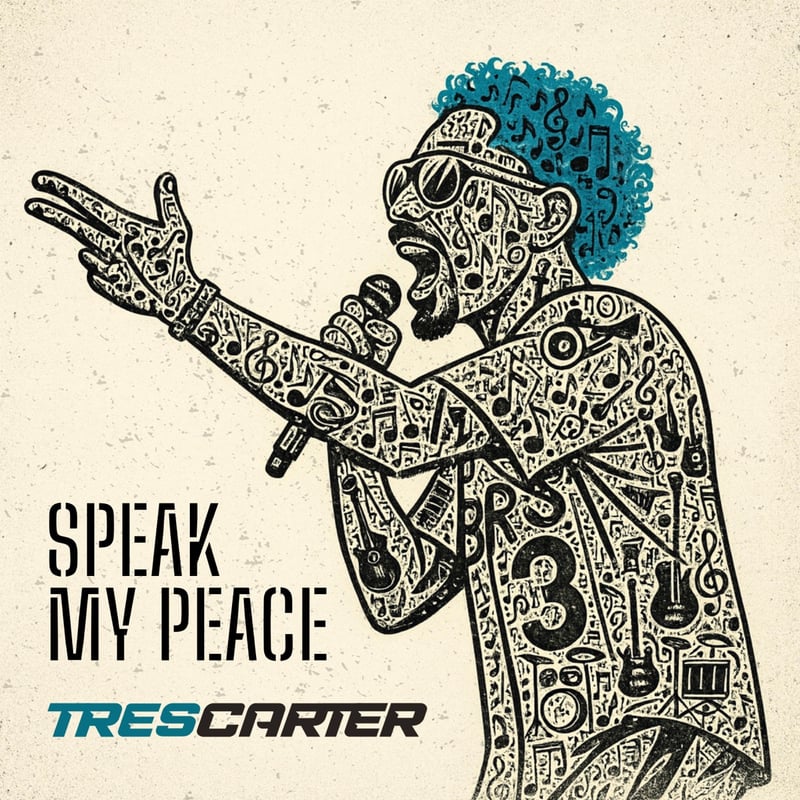 Tres Carter – SPEAK MY PEACE cover art